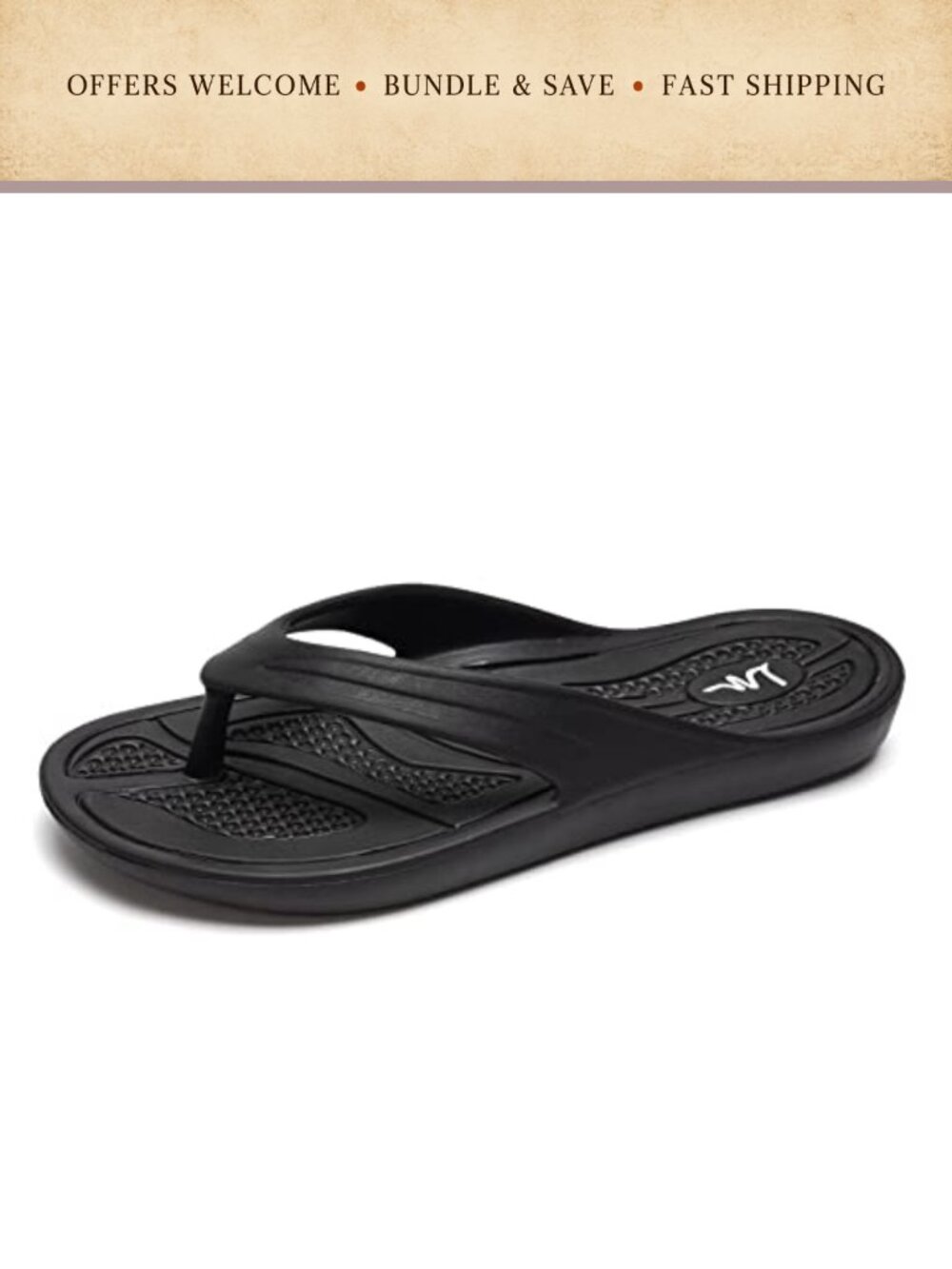 Women's EVA Flip Flops Thong Sandals Lightweight Water Resistant Slip On